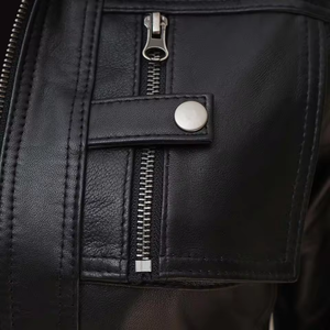 Chaqueta de Cuero Vacuno de Alta Calidad para Mujer, Transpirable, Resistente al Viento, Diseño Invernal, Cierre de Cremallera, Personalizable - Product Image 3