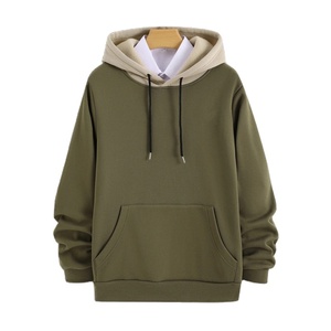 Sweat-shirts pour hommes en gros personnalisés, streetwear, haute qualité, en molleton de coton surdimensionné, unisexe, couleurs contrastées, sweat-shirt décontracté pour hommes - Product Image 1