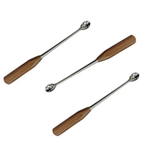 Punta Dental Lucas Curetas de hueso Cirugía periodontal 2,5mm/3,5mm/4mm Manual de acero inoxidable Uso profesional Certificado CE - Product Image 1