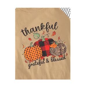 New Arrival Top Quality 100% Cotton Single Jersey Long Sleeve Round Neck Women's Printed T-shirt From Bangladesh Factory Price - Product Image 3