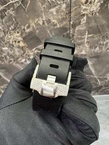 Reloj de Pulsera Cronógrafo de Lujo para Hombre, de Acero Inoxidable, Movimiento Mecánico Suizo, con Diamantes Moissanite VVS, Correas de Goma Personalizadas - Product Image 5