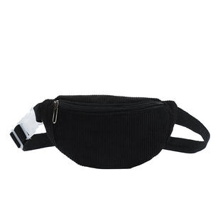 Wholesale Outdoor <b>Sports</b> Running Gym Fanny Pack Corduroy Custom Logo Fashion Designer Chain Belt <b>Women</b> Waist <b>Bags</b> - Product Image 3