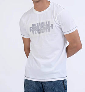 เสื้อยืดแขนสั้นสำหรับผู้ชาย, ผ้าฝ้าย100% ระบายอากาศได้ดีป้องกันรอยยับ - Product Image 3