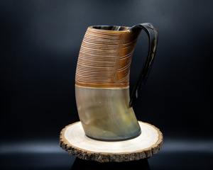 Indian Supplier Authentic Buffalo Horn <b>Mug</b> for Medieval and Renaissance Themed Events Use Available at Bulk Quantity - Product Image 2