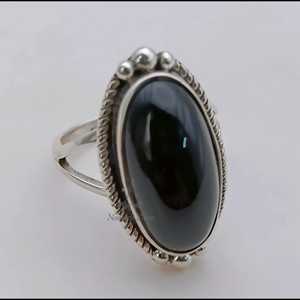 Anillo de Ónix Negro Hecho a Mano, Plata de Ley 925, Piedra de Nacimiento de Julio - Product Image 5
