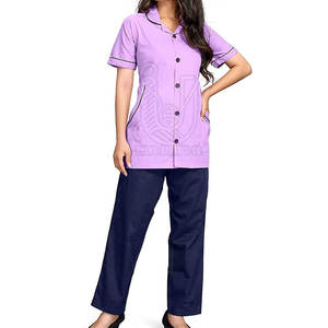 Uniforme Médico de Secado Rápido Hecho Profesionalmente, 100% Algodón, Diseño Personalizado, Conjuntos de Uniformes Médicos para Mujer, Alta Calidad, Uso Hospitalario - Product Image 1