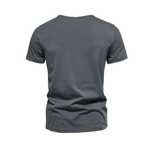 Camiseta informal para hombre más vendida, tela de lona suelta transpirable de algodón/fibra de bambú de talla grande, último diseño de Pakistán - Product Image 3