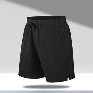Short chaud essentiel pour hommes en nylon 100% de haute qualité Logo personnalisé motif solide Style décontracté mi-élastique toile vierge teinte unie - Product Image 3