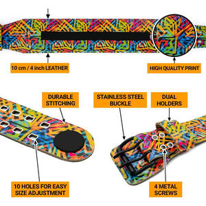 เข็มขัดยกน้ำหนักหนังแบบปรับได้สำหรับออกกำลังกายและความแข็งแรงทนทานทนทาน - Product Image 4