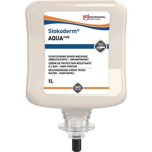 Stokoderm Aqua PURE 1L Senza Profumo, Cartuccia Bianca, <span class=keywords><strong>Crema</strong></span> Professionale per la Protezione della Pelle SC <span class=keywords><strong>Johnson</strong></span> - Product Image 1