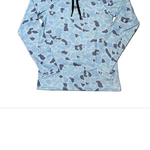 Sudadera con Capucha de Manga Larga para Hombre, Camuflaje Azul Claro, UPF 50, Secado Rápido, para Pesca - Product Image 5