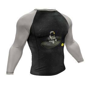 Ensemble de vêtements de sport pour homme, taille plus, 2 pièces, manches longues, tenue de sport de compression respirante, Rashgusrd - Product Image 2