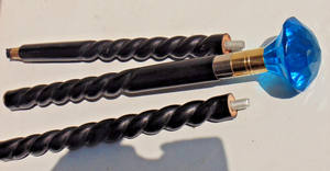 Collectible Solid Brass <b>Men</b> Skull Head Handle Vintage <b>Walking</b> Cane Wood <b>Stick</b> - Product Image 5