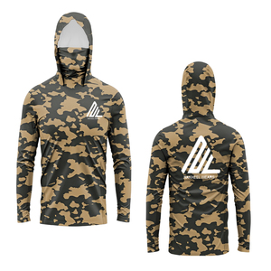 Camisa de Pesca Personalizada de Alto Rendimiento, Transpirable, con Capucha, Protección UV, Diseño de Camuflaje - Product Image 1