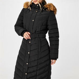 Veste en duvet personnalisée OEM veste en duvet longue douillette pour hommes manteaux en duvet chauds hiver veste en duvet d'extérieur avec col en fausse fourrure - Product Image 3