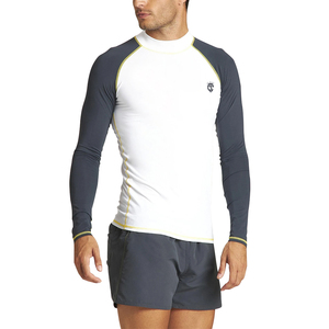 Meilleur prix de gros pour hommes confortable Rash Guard avec logo personnalisé pour les adultes en faible quantité minimale de commande quantité en vrac - Product Image 1