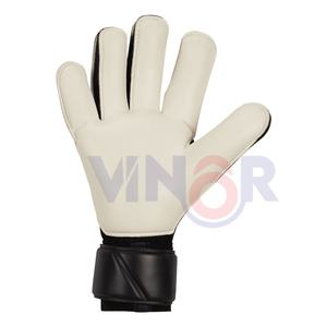 Gants de football en cuir respirant de haute qualité, à doigts entiers, coupe ample, OEM, fabriqués en cuir, gants de gardien de but en gros - Product Image 3