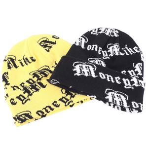 Lujo de alta calidad al por mayor de diseño personalizado logotipo en todo Jacquard invierno señoras Beanie deporte de punto puños Beanie Hat - Product Image 3