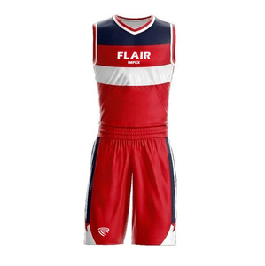 Ensemble d'uniformes de basket-ball de haute qualité pour hommes impression numérique personnalisable chemise de sport respirante hauts shorts - Product Image 1