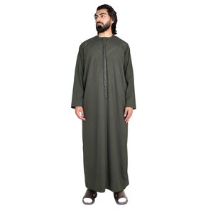 Premium Emirati Thobe Forest Luxury Kandura Ropa árabe tradicional Elegante para hombre Jubba Suave y transpirable Traje islámico moderno - Product Image 5