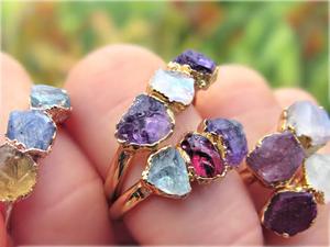 Brass Metal Mix Raw Electro-Plated 5-7mm Prong Set Gemstone <b>Ring</b> Vintage Wedding Party Jewelry Gift IGI-Certified Engagement - Product Image 6