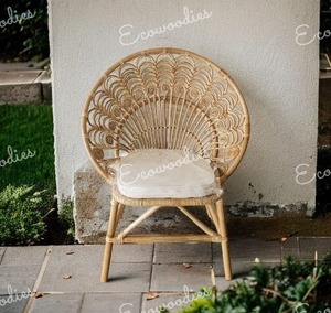 เก้าอี้หวายสำหรับเด็กเก้าอี้ทรงนกยูงเก้าอี้หวายทำด้วยมือเก้าอี้เท้าแขนหวายน่ารักสำหรับเด็กวัยหัดเดินห้องนอนเด็กหรือห้องเด็กเล่น - Product Image 6