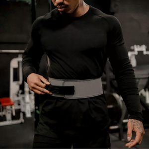 เข็มขัดพยุงหลังสำหรับออกกำลังกายเข็มขัดหนังวัวสำหรับเพาะกายและฟิตเนสปรับแต่งโลโก้ได้ - Product Image 6