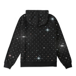 Tendance élégant hommes strass sweats à capuche hiver polaire imperméable OEM Service respirant vente directe prix raisonnable - Product Image 1
