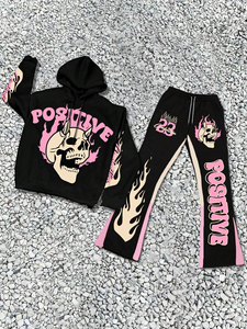 Trajes Deportivos Casuales de Invierno para Hombre al por Mayor OEM, Personalizados con Impresión DTF, 100% Algodón, Transpirables, Resistentes al Viento y Ecológicos para Gimnasio - Product Image 3