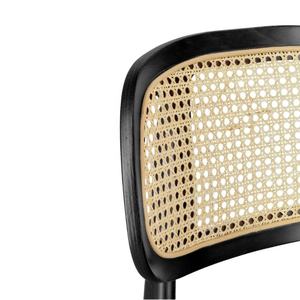 Juego de Sillas para Restaurante, Muebles de Restaurante con Espuma de Densidad Media, Diseño Moderno y Elegante Minimalista Combinado con Ratán - Product Image 5