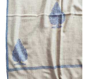 Elegante bufanda de lana 100% chal hermoso estampado Floral accesorio de invierno estilo tradicional chales tradicionales de alta calidad - Product Image 1