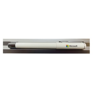 Stylo Microsoft à finition ultra mate caoutchoutée, corps en plastique, emballage en PVC, logo personnalisé, coffret cadeau d'affaires, forte demande - Product Image 2