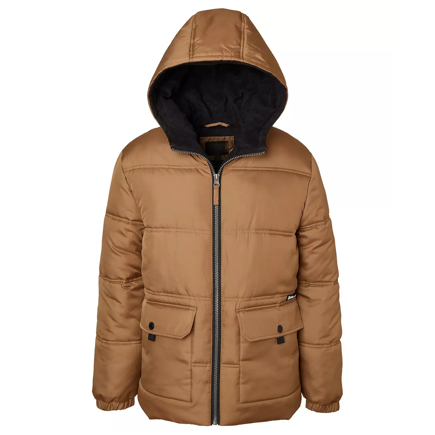 Jaqueta de inverno curta com capuz para mulheres, casaco com zíper completo, casaco resistente à água quente e grosso com logotipo personalizado