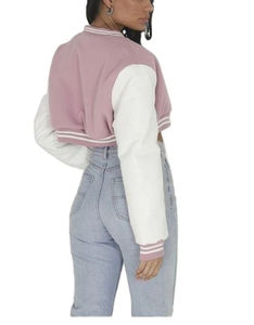 Vestes Courtes pour Femmes à Manches Longues Personnalisées Tendance 2025, Respirantes, en Flocage, Vente en Gros, Veste de Baseball pour Femmes, Veste Universitaire - Product Image 2