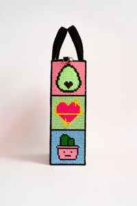 MS Handicraft Certified Multicolor Glass Beaded <b>Bag</b> Handle Handheld Casual Hand <b>Bag</b> Indian Handmade Customized Shape <b>Baguette</b> - Product Image 3