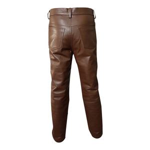 Pantalon en cuir pour homme de qualité supérieure, respirant, meilleur prix, 100% cuir véritable, design haut de gamme, couleur noire, en vente - Product Image 1