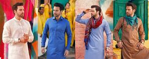 2023 hommes Designer Panjabi Shalwar Kameez costume à la mode Viscose Kurta pour mariage - Product Image 2