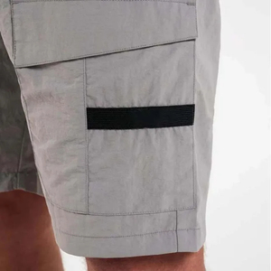 Shorts en polyester et coton pour hommes, shorts de sport avec poche, joggers décontractés, taille à cordon de serrage, style streetwear, short d'été pour homme - Product Image 5