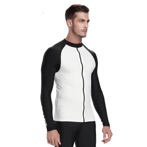 Rashguards BJJ personnalisés en gros, Rashguards BJJ personnalisés lavés UPF50+ Spandex/Polyester - Product Image 1