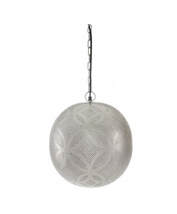 โคมไฟเหล็กห้อยสไตล์โมร็อกโกทำด้วยมือทำจากโลหะทองแดงทำให้ดูเป็นแบบโบราณ - Product Image 1