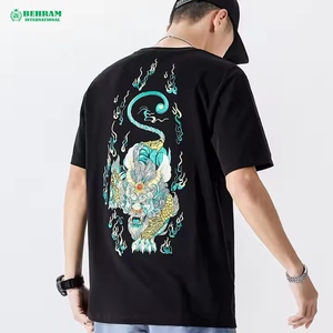 Embroidery T-Shirt Manufacturers Breathable Custom Heavy <b>Weight</b> Vintage Casual Wear Eco-Friendly Quick Dry Embroidery <b>Blank</b> Men - Product Image 3
