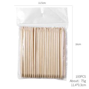 Pousse-cuticules jetables en bois, lot de 100, pour manucure et pédicure en salon et à domicile - Product Image 4