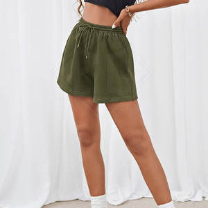 Shorts pour femmes de qualité supérieure à taille haute, séchage rapide, coton/polyester écologique, design respirant, service OEM, quantité en gros - Product Image 4