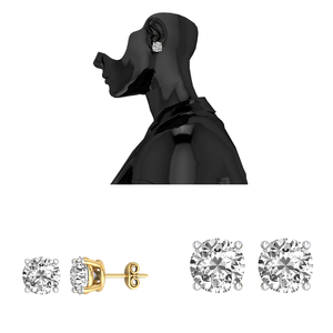 Pendientes Clásicos de Oro de 18K con Diamantes para Mujer, Fabricante Indio, Precio al por Mayor, Joyería Elegante - Product Image 2