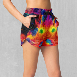 Pantalones cortos de cintura alta con control de barriga para mujer, diseño de impresión por sublimación personalizado, pantalones cortos transpirables personalizados al por mayor, precio barato - Product Image 4