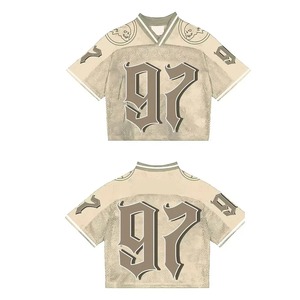 Camiseta de gran tamaño de malla personalizada para hombre, camiseta de fútbol americano para fútbol - Product Image 4