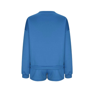 ชุดเสื้อผ้า2ชิ้นสำหรับผู้หญิงชุดปักโลโก้แฟชั่นแบบเรียบง่ายสำหรับฤดูร้อน - Product Image 3