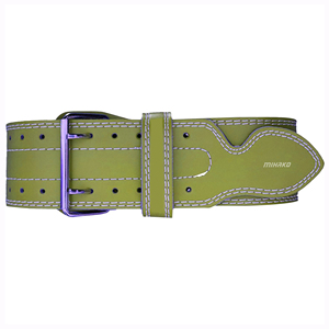 Vente chaude en cuir de vachette Gym ceinture d'haltérophilie Double broche boucle Powerlifting sueur ceinture Fitness équipement de sécurité - Product Image 4