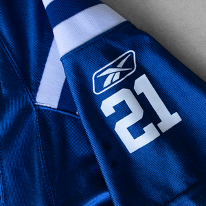 Vente en gros sur mesure de maillot de football américain rétro en maille entièrement imprimé par sublimation short de style streetwear surdimensionné - Product Image 4