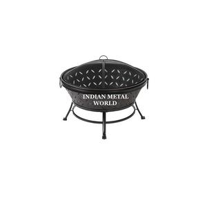 Nuevo y elegante pozo de fuego de hierro puro de alta calidad de color negro con póker para el hogar y el jardín de Indian Metal World - Product Image 6